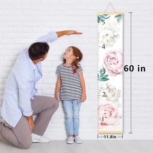 Growth chart for girls height measurement for wall